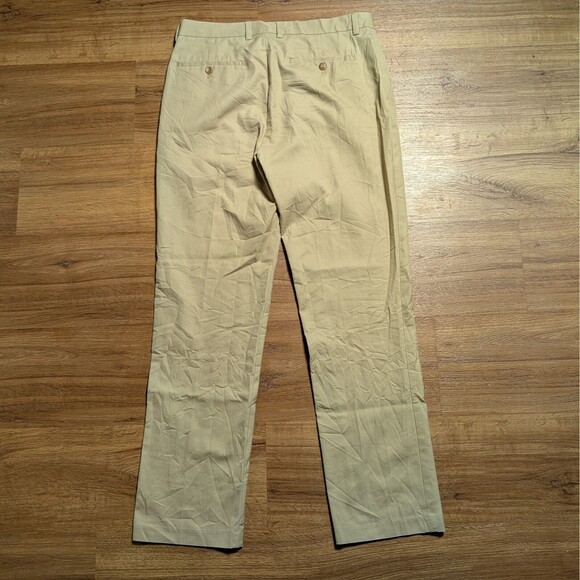 Alan Flusser Pants Mens 32x32(34x30) Khaki Dress Slacks Preppy Business Casual - Picture 5 of 10